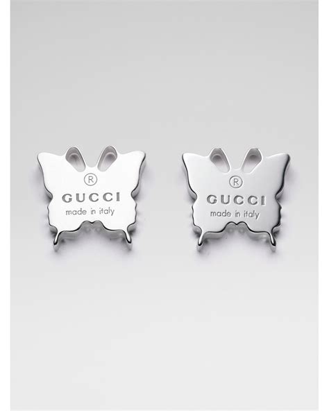 gucci earrings butterfly|Gucci earrings interlocking.